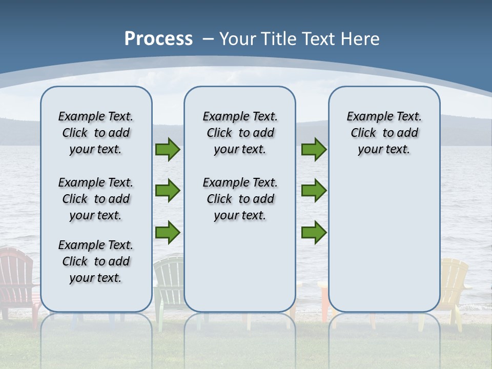 Adirondack Calm Beach PowerPoint Template