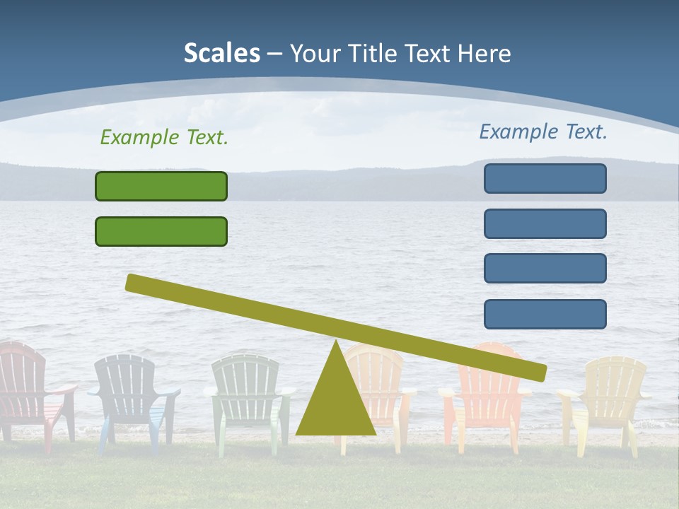 Adirondack Calm Beach PowerPoint Template