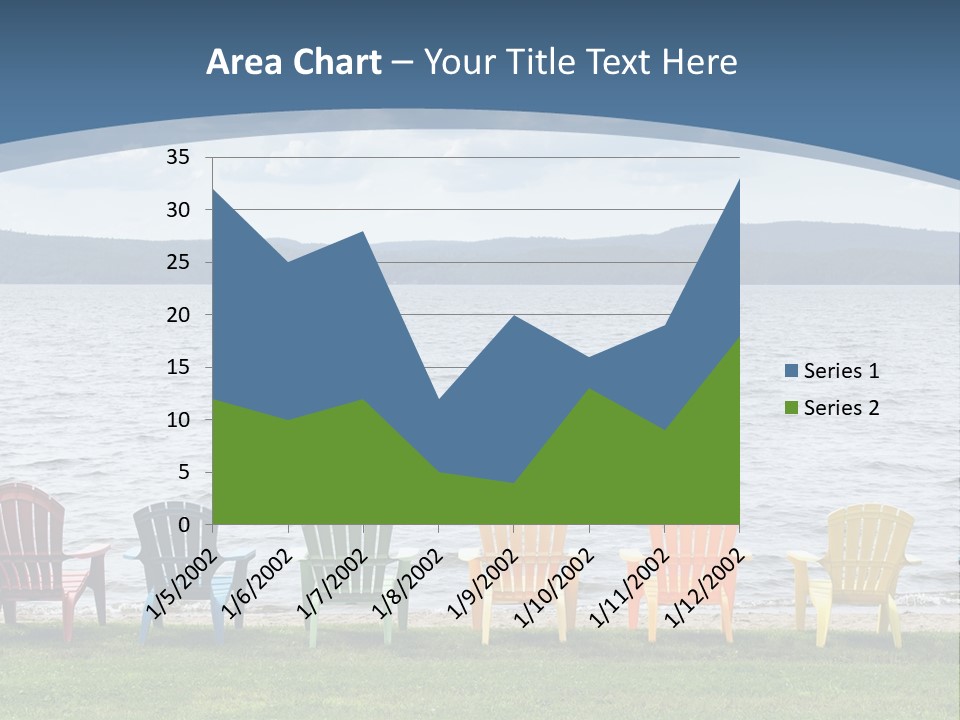 Adirondack Calm Beach PowerPoint Template