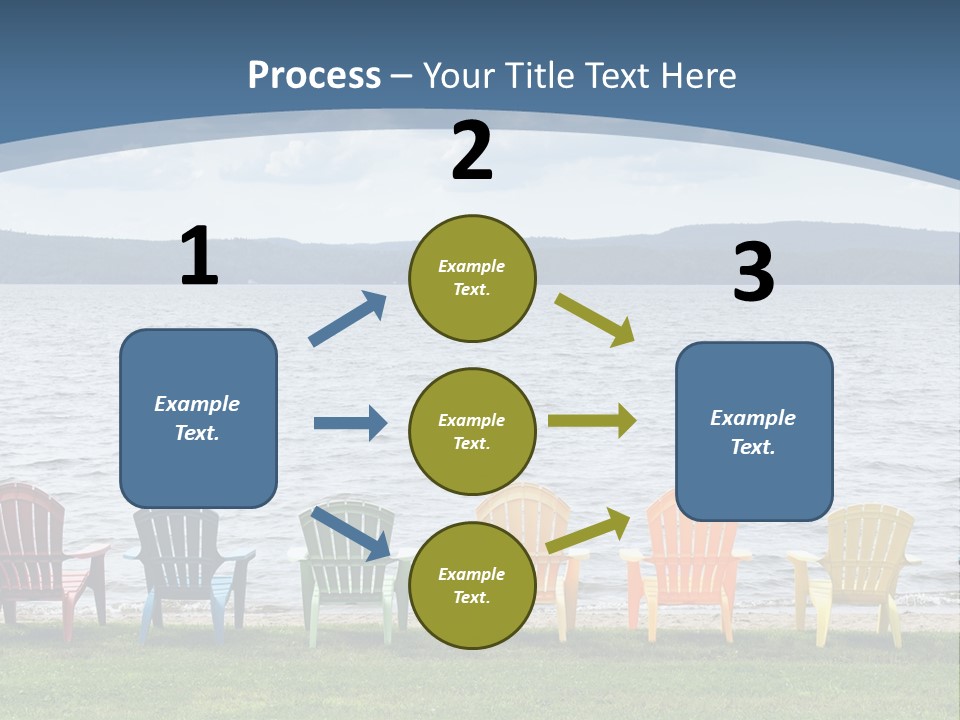 Adirondack Calm Beach PowerPoint Template