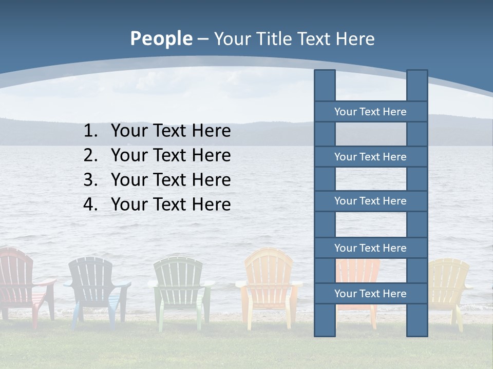 Adirondack Calm Beach PowerPoint Template