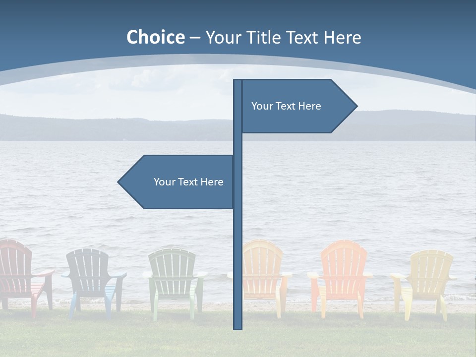 Adirondack Calm Beach PowerPoint Template
