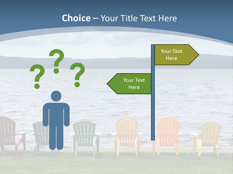 Adirondack Calm Beach PowerPoint Template