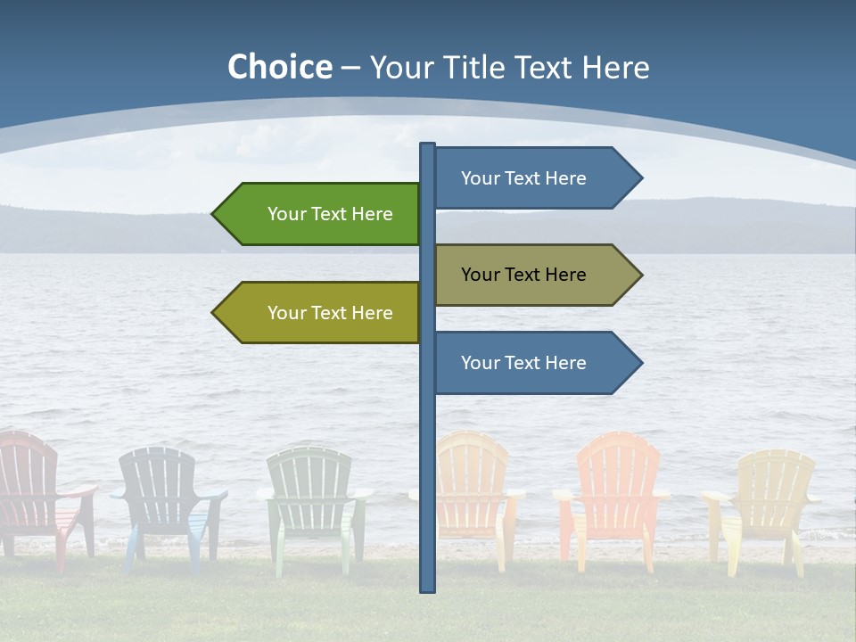 Adirondack Calm Beach PowerPoint Template
