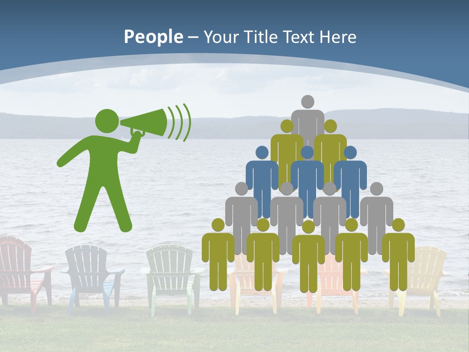 Adirondack Calm Beach PowerPoint Template