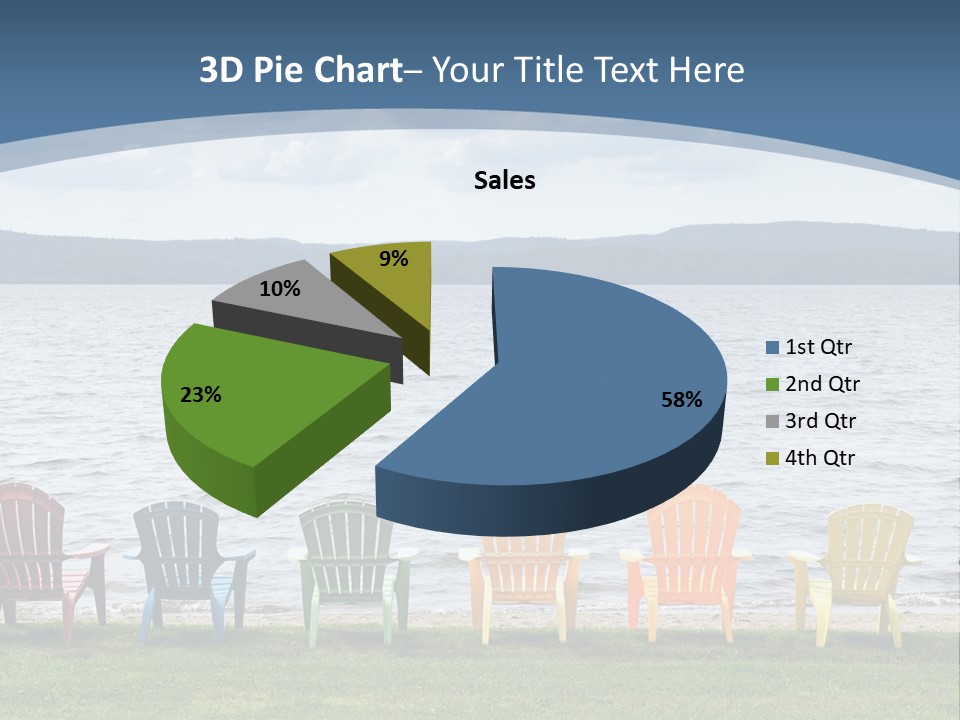 Adirondack Calm Beach PowerPoint Template