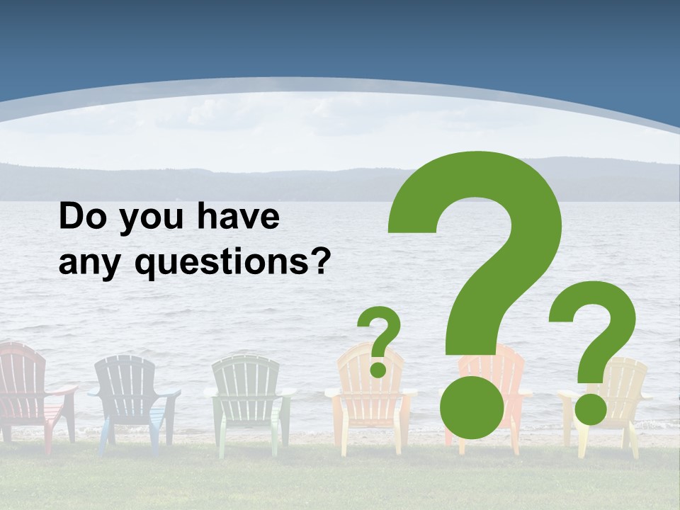 Adirondack Calm Beach PowerPoint Template