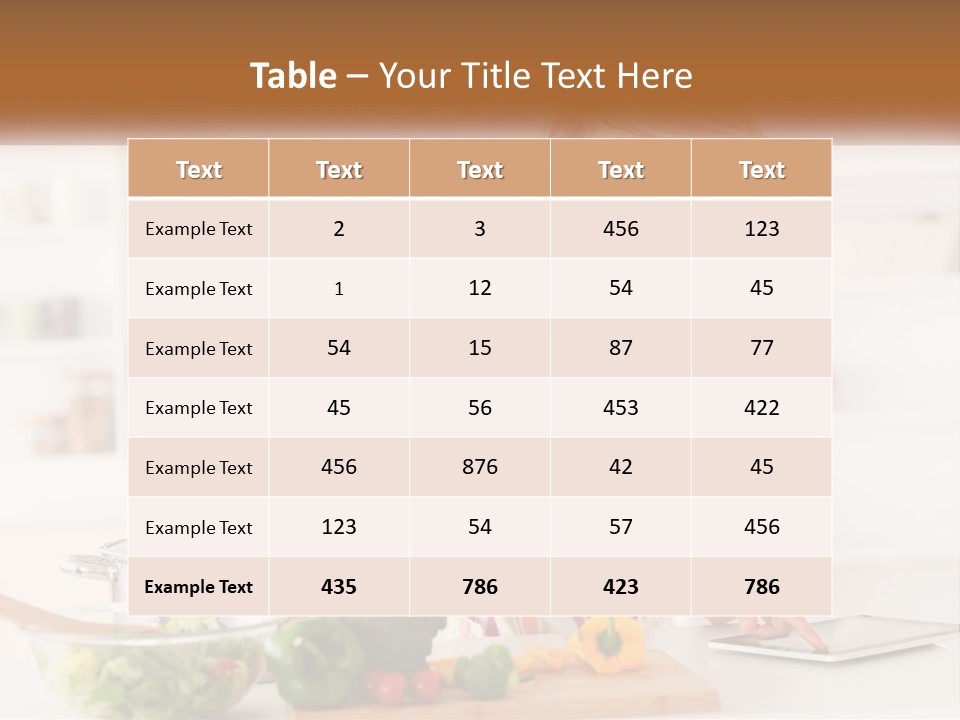 Meal Smile Food PowerPoint Template