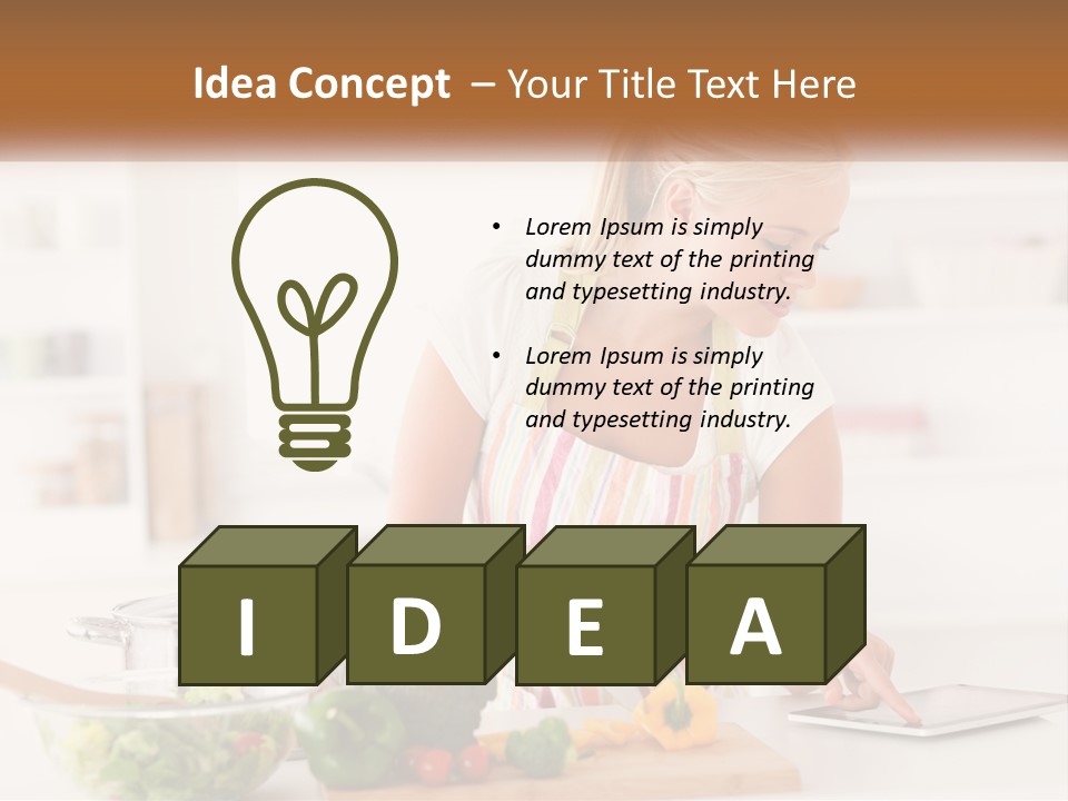 Meal Smile Food PowerPoint Template