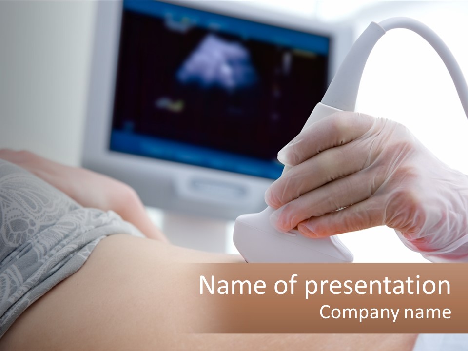 General Practitioner Female Smiling PowerPoint Template