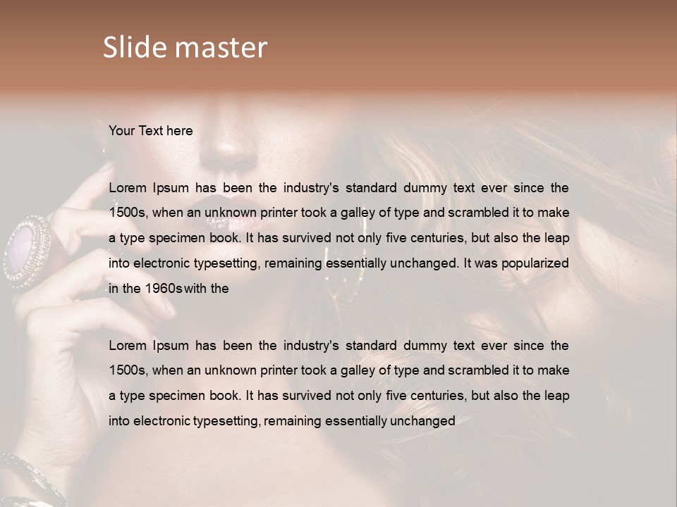 Hair Look Hairstyle PowerPoint Template