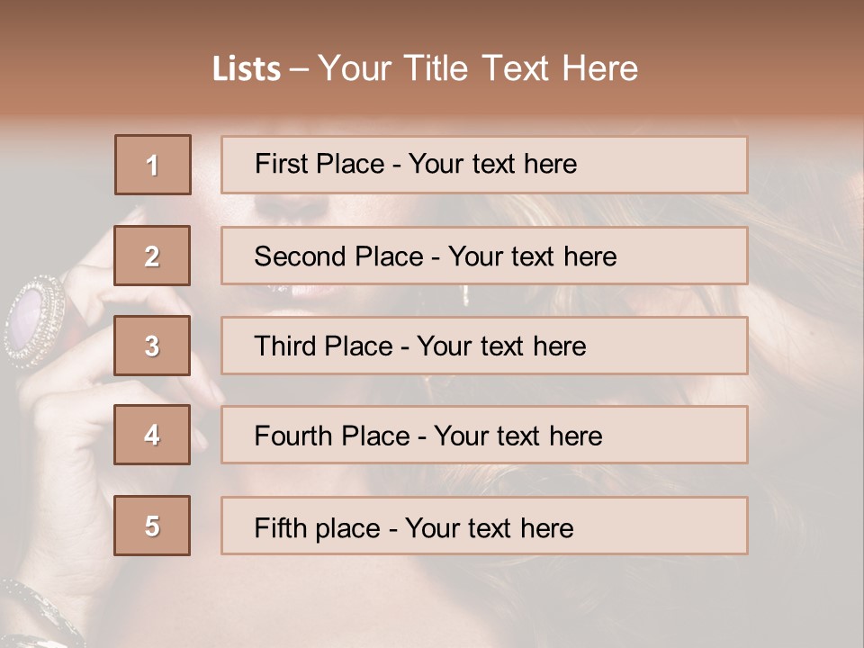 Hair Look Hairstyle PowerPoint Template