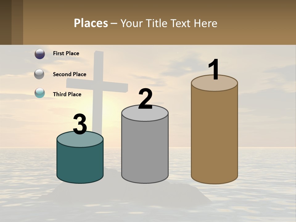 Spiral Isolated Card PowerPoint Template
