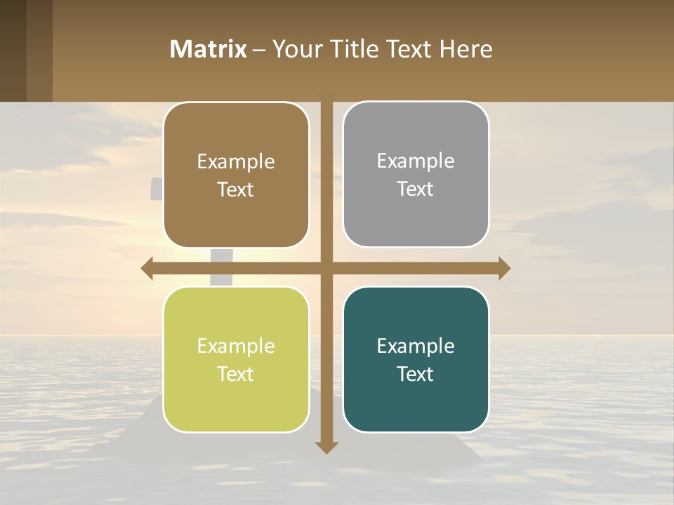 Spiral Isolated Card PowerPoint Template