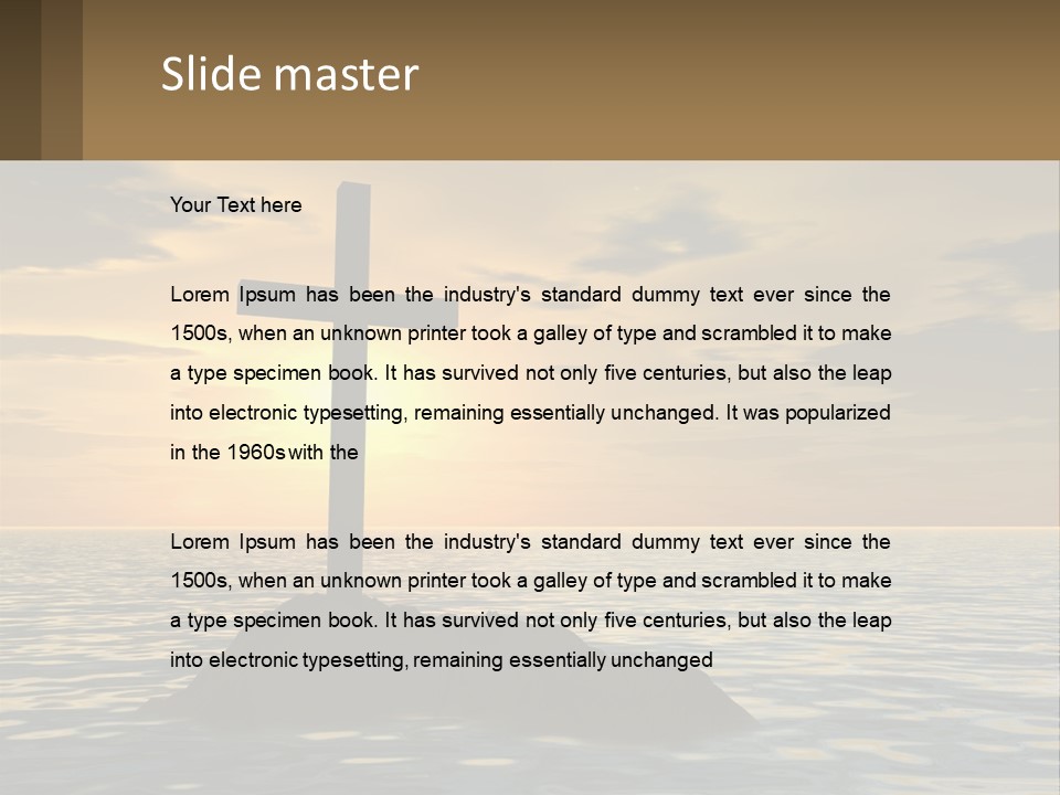 Spiral Isolated Card PowerPoint Template