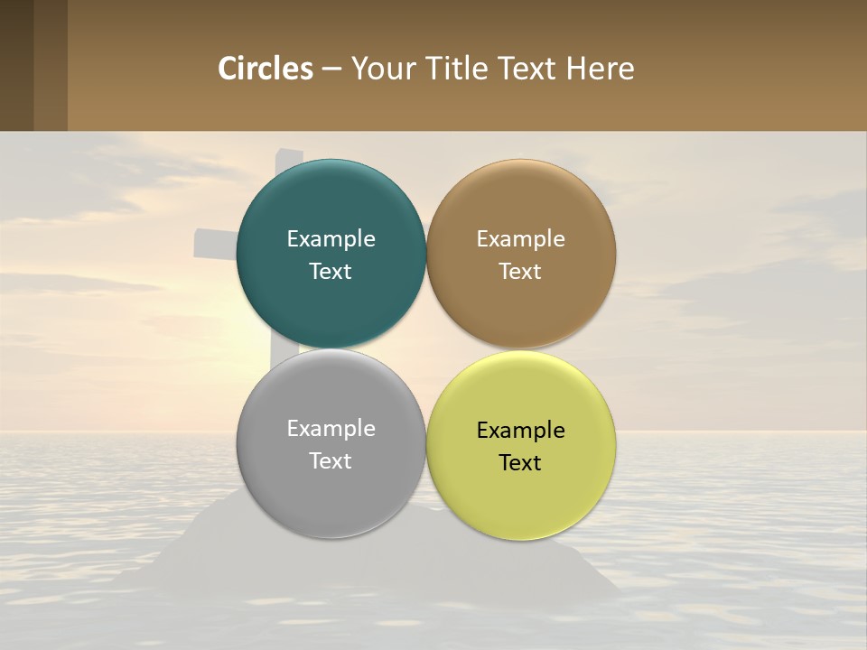 Spiral Isolated Card PowerPoint Template