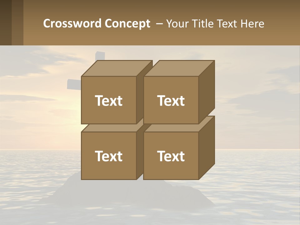 Spiral Isolated Card PowerPoint Template