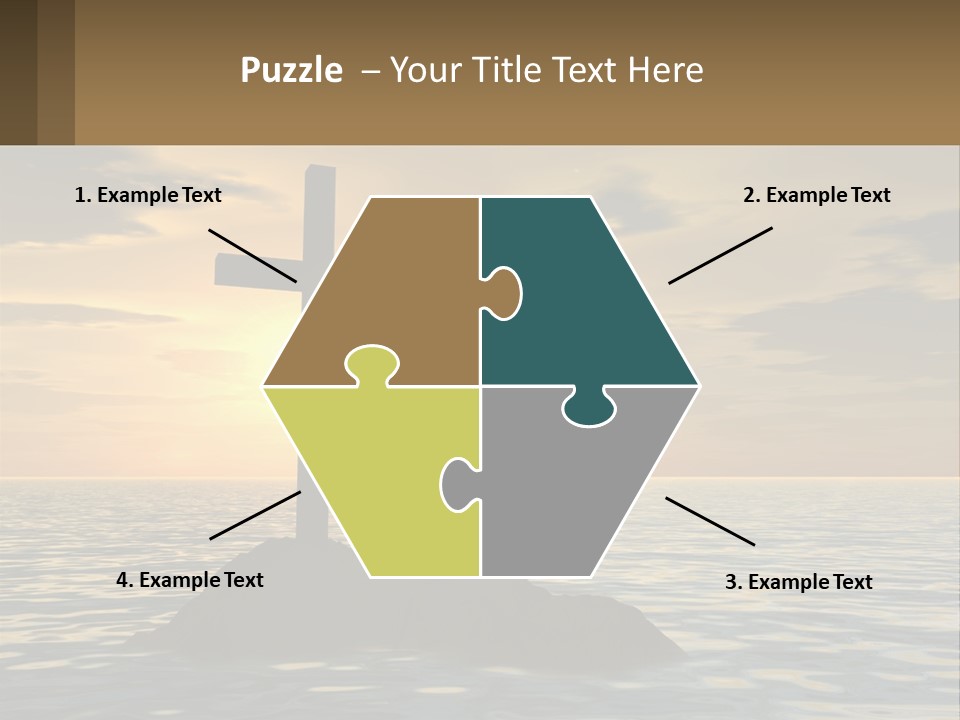 Spiral Isolated Card PowerPoint Template