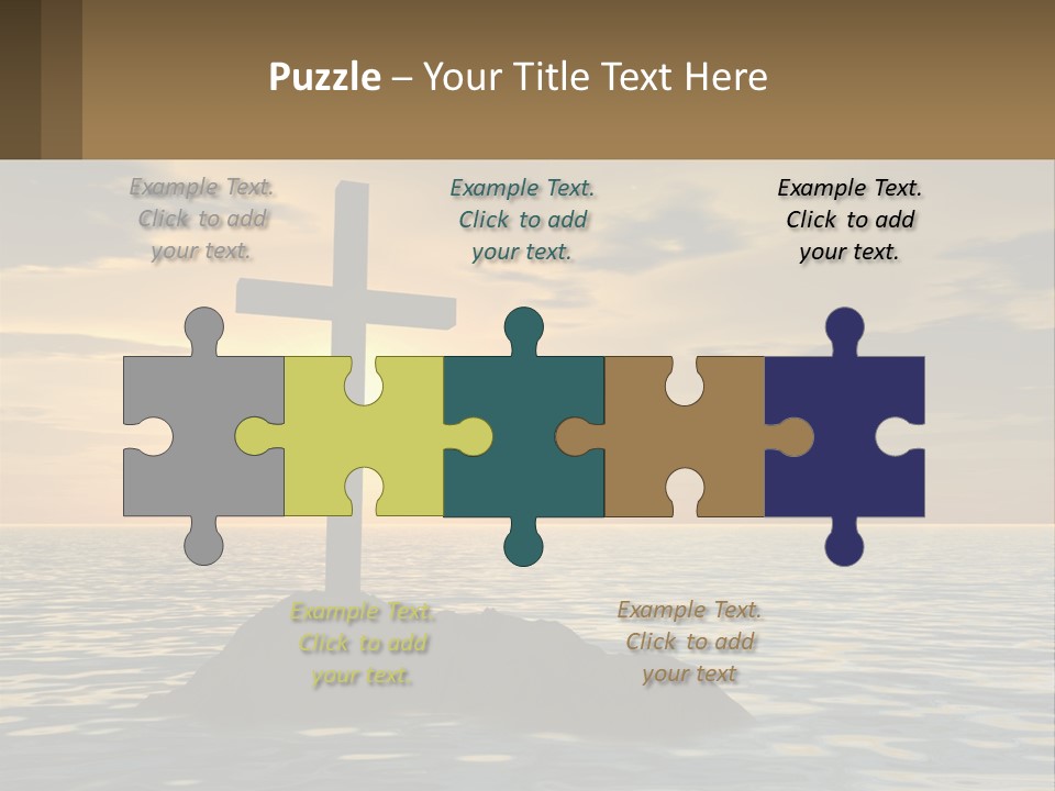 Spiral Isolated Card PowerPoint Template