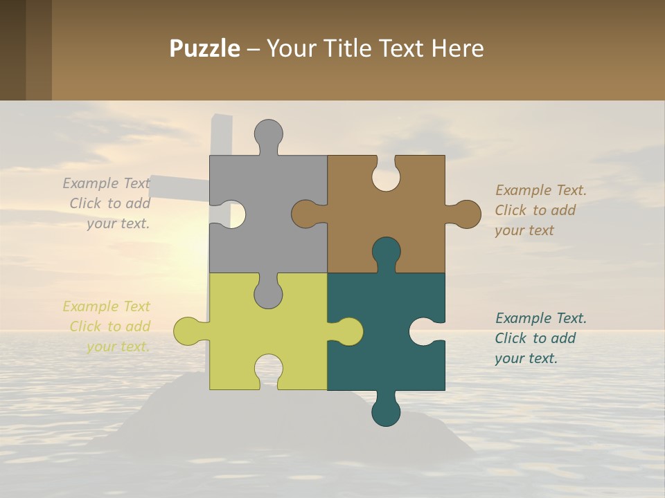 Spiral Isolated Card PowerPoint Template