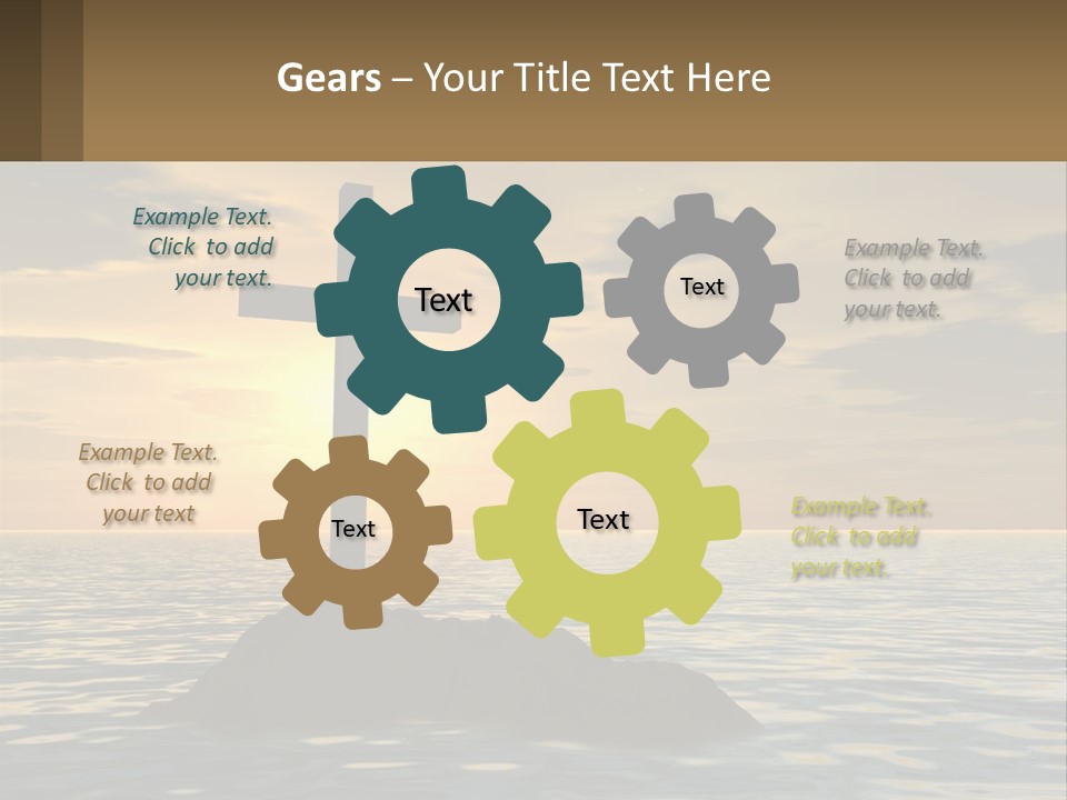 Spiral Isolated Card PowerPoint Template