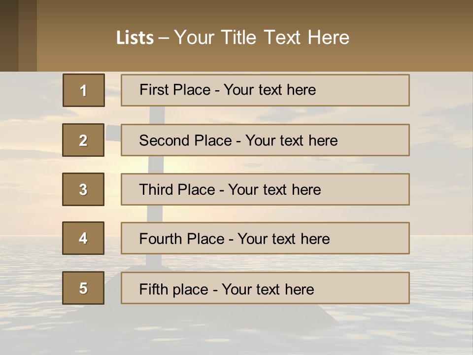 Spiral Isolated Card PowerPoint Template