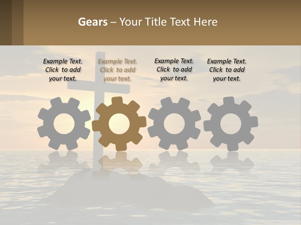 Spiral Isolated Card PowerPoint Template