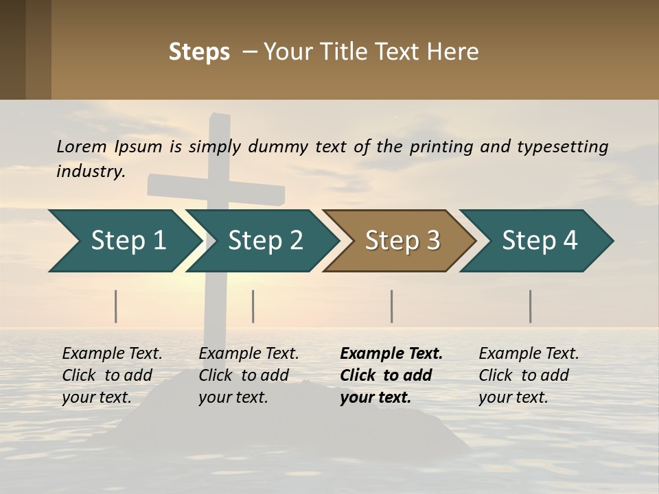 Spiral Isolated Card PowerPoint Template