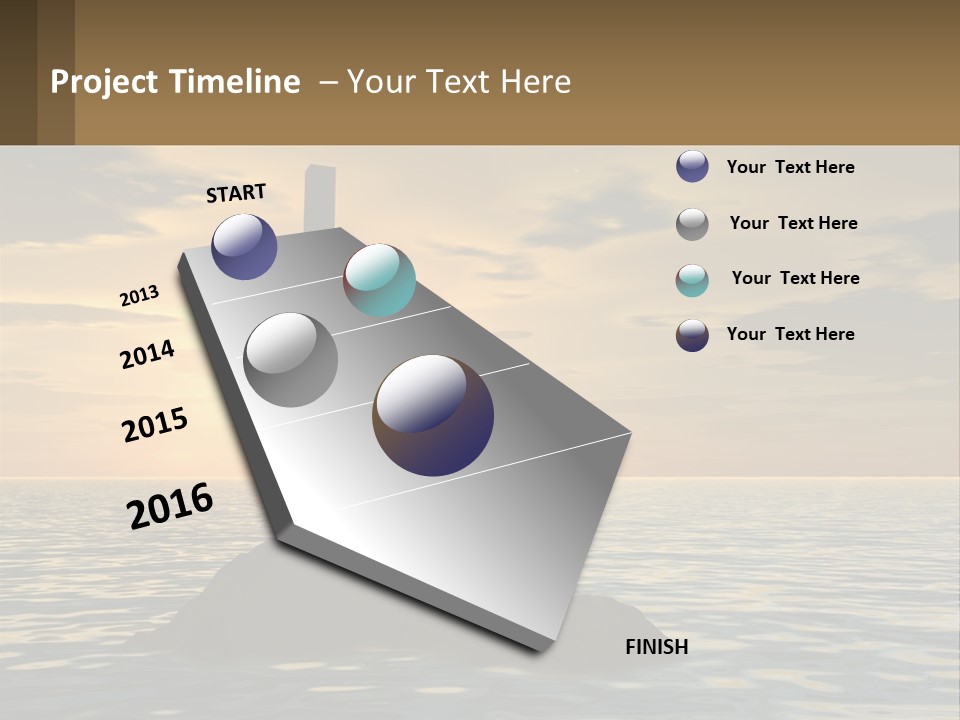 Spiral Isolated Card PowerPoint Template
