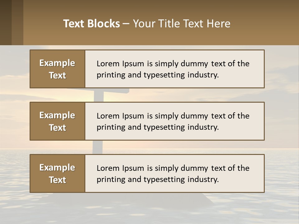 Spiral Isolated Card PowerPoint Template