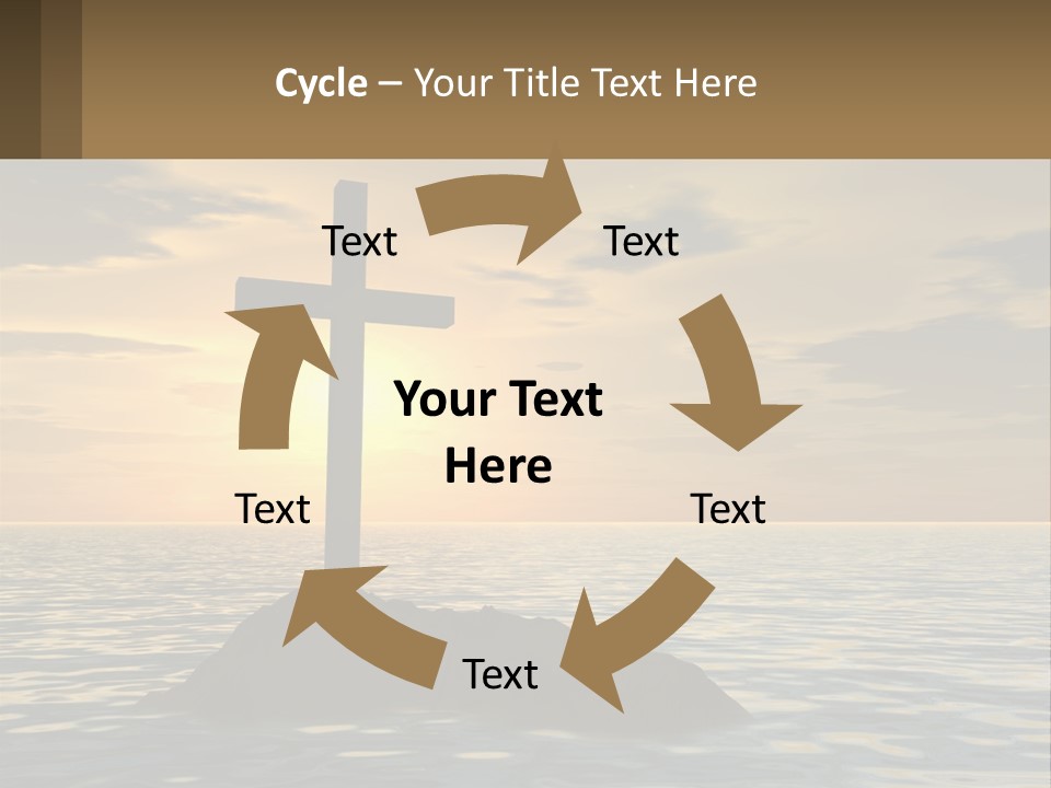 Spiral Isolated Card PowerPoint Template