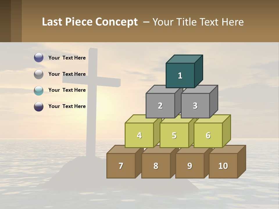 Spiral Isolated Card PowerPoint Template