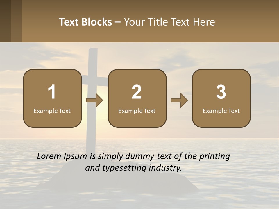 Spiral Isolated Card PowerPoint Template