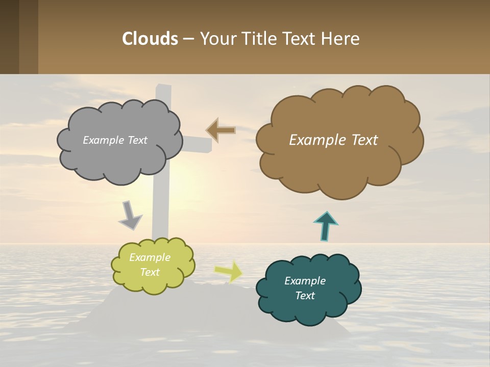 Spiral Isolated Card PowerPoint Template