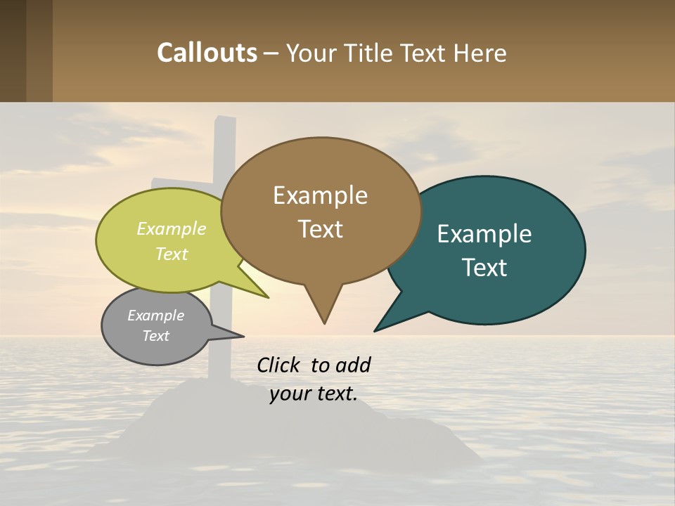 Spiral Isolated Card PowerPoint Template