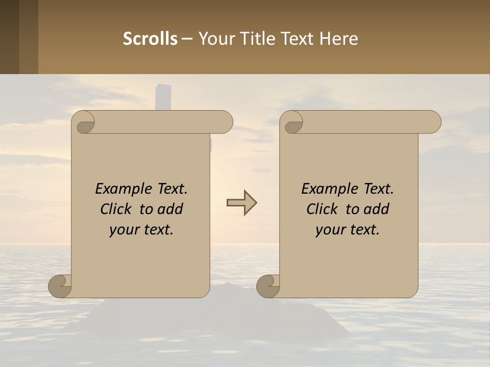 Spiral Isolated Card PowerPoint Template