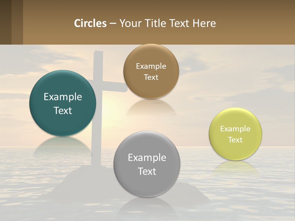 Spiral Isolated Card PowerPoint Template