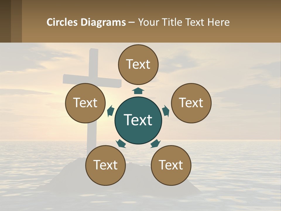 Spiral Isolated Card PowerPoint Template