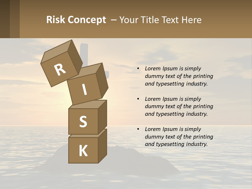 Spiral Isolated Card PowerPoint Template