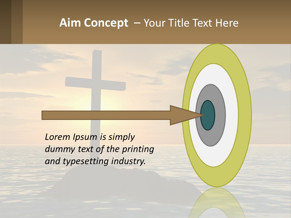 Spiral Isolated Card PowerPoint Template