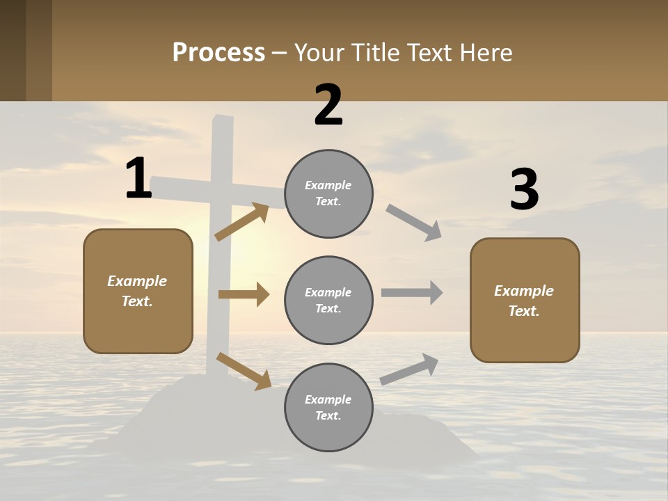 Spiral Isolated Card PowerPoint Template
