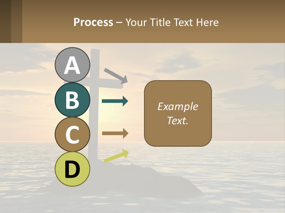 Spiral Isolated Card PowerPoint Template