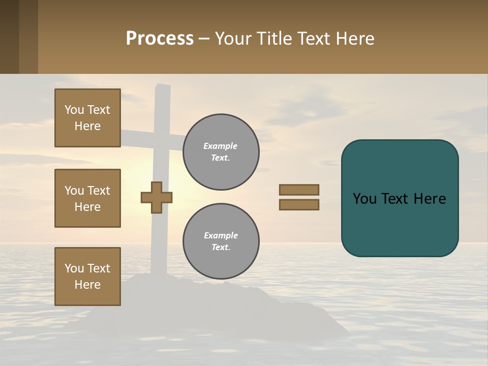 Spiral Isolated Card PowerPoint Template