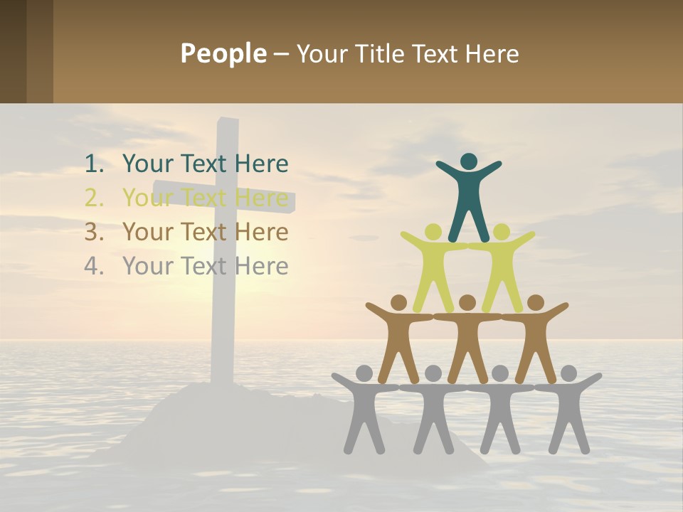 Spiral Isolated Card PowerPoint Template