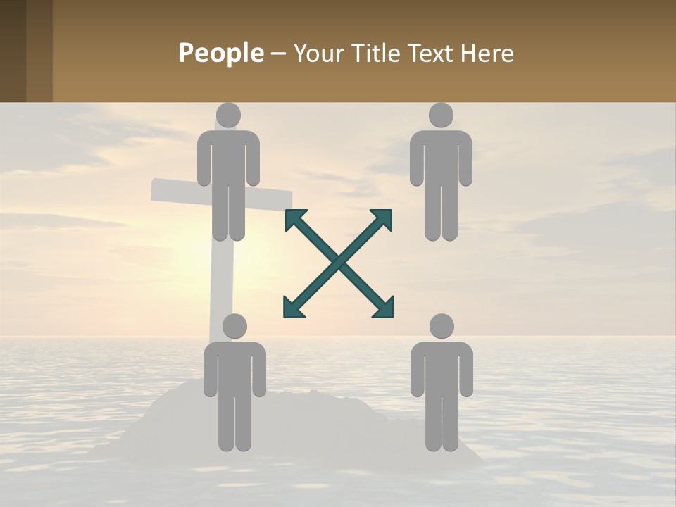 Spiral Isolated Card PowerPoint Template