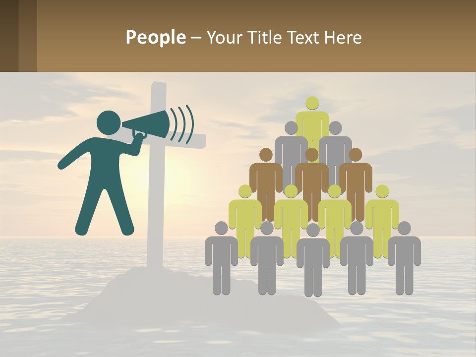 Spiral Isolated Card PowerPoint Template