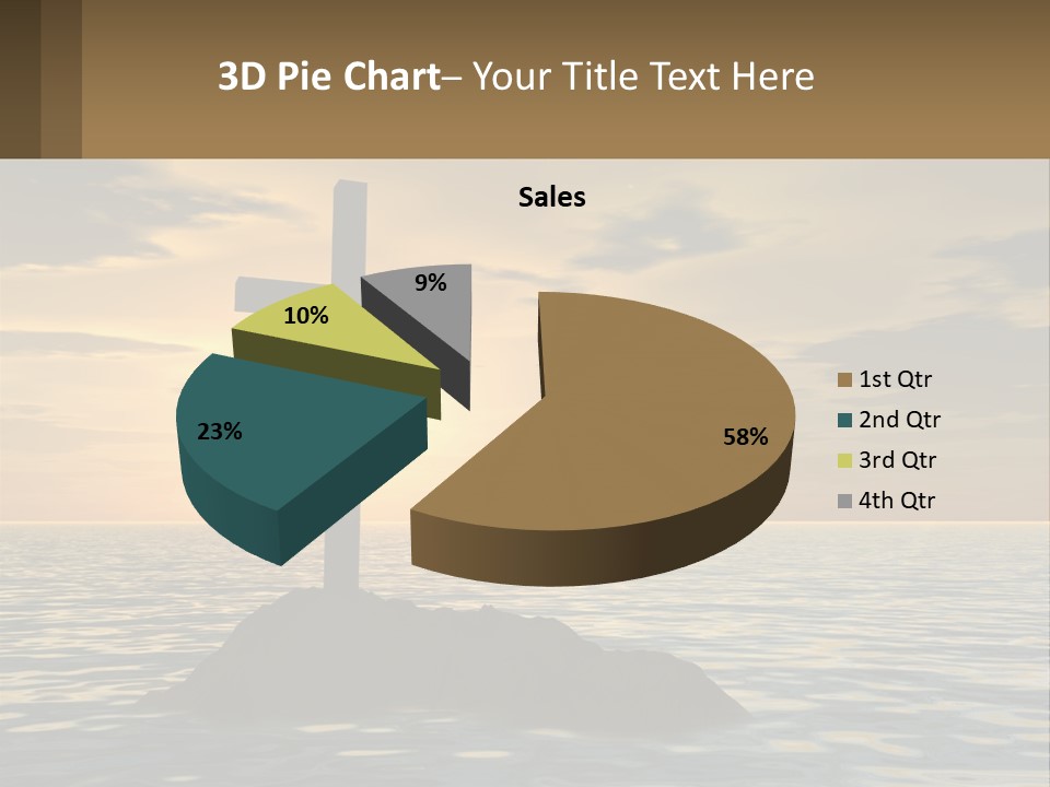 Spiral Isolated Card PowerPoint Template