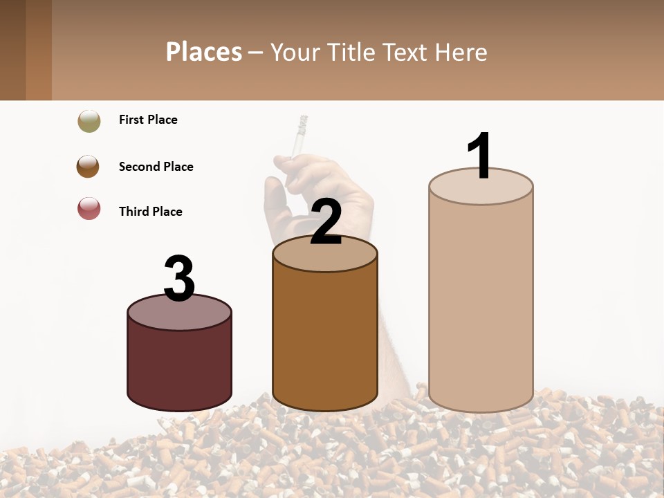 Vector Flag Postage PowerPoint Template