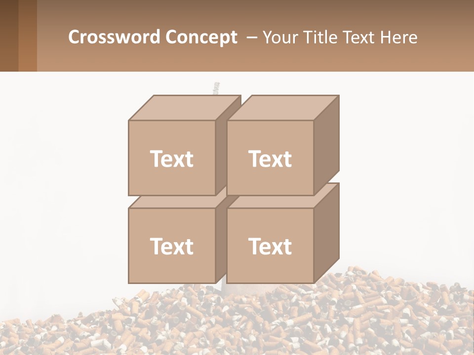 Vector Flag Postage PowerPoint Template