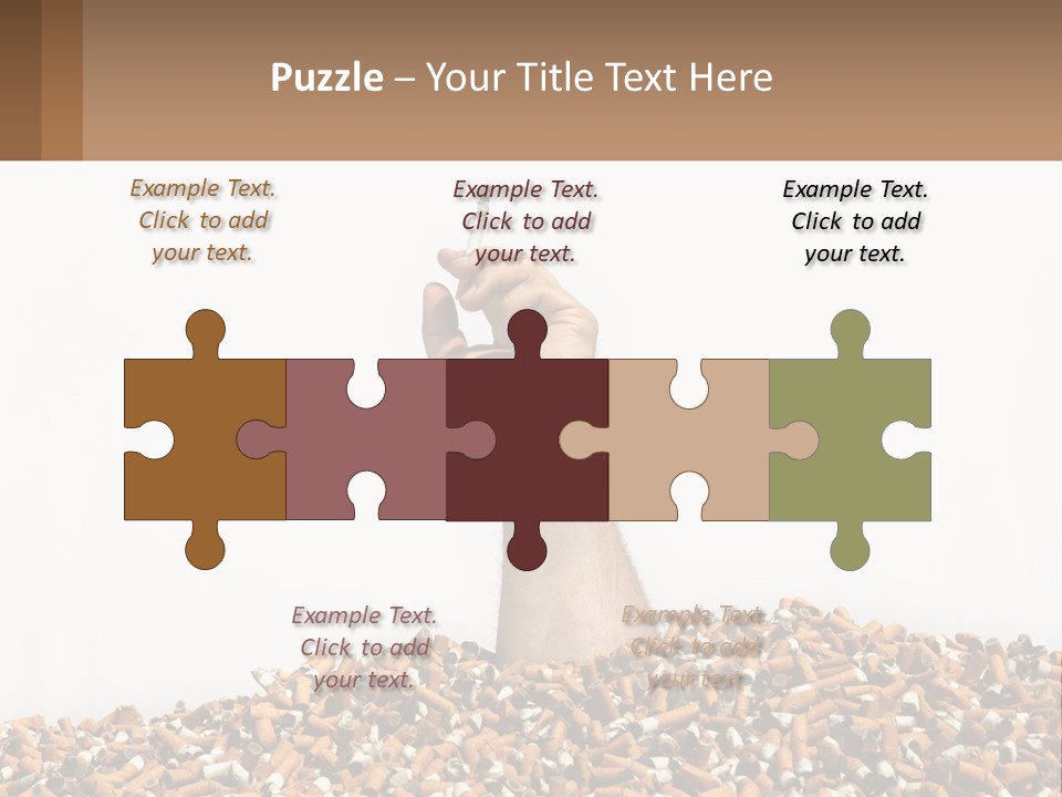 Vector Flag Postage PowerPoint Template